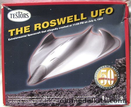 Testors 1/48 The Roswell UFO, 555 plastic model kit